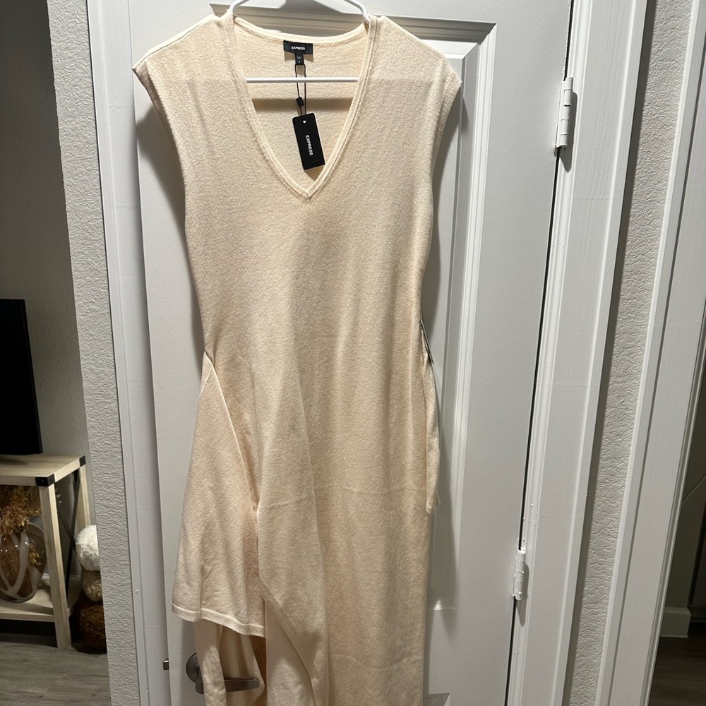 Express v-neck cotton wrap dress